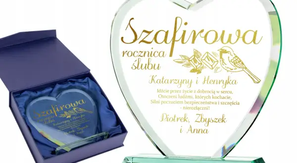 Co na 45. rocznicę ślubu? Szafirowe Gody: Prezenty, życzenia, świętowanie